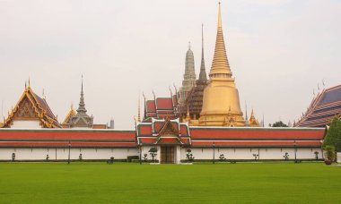 Wat Phra Kaew, Bangkok Tayland Zümrüt Buda Tapınağı.
