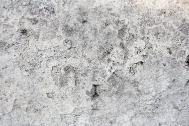 Zarar görmüş ve kirli beyaz duvar boya peeling ve çatlama ve kalıp. Doku veya arka plan kopya alanı ile.