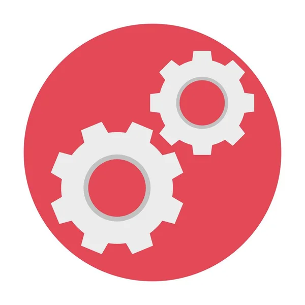 Cogwheels flat icon — Stock Vector