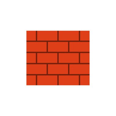tuğla duvar düz simgesi