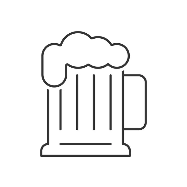 Mug of beer icon — Stock Vector