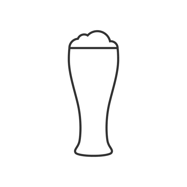 Glass of beer icon — Stock Vector