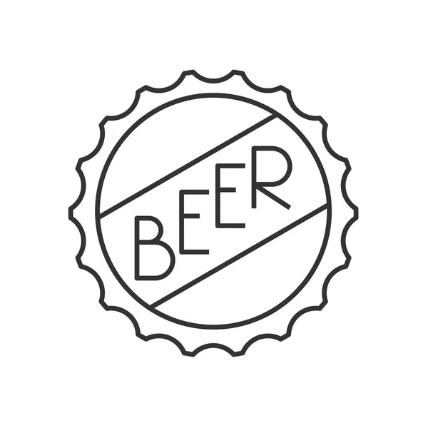 Beer cap icon — Stock Vector