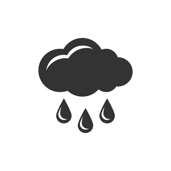 Cloud with rain icon — Stock Vector