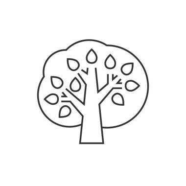 Sonbahar Ağaç anahat simgesini