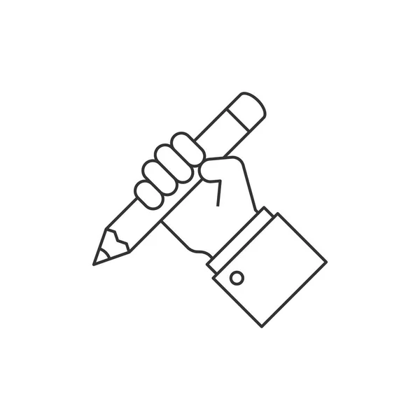 Crayon à main — Image vectorielle
