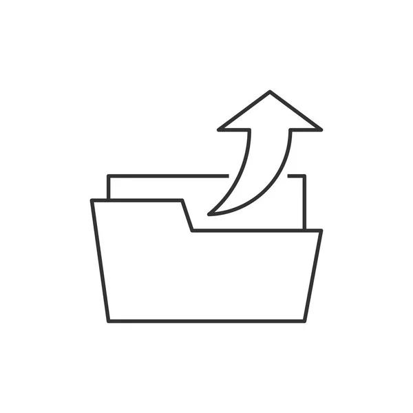 Télécharger l'icône de contour de dossier — Image vectorielle