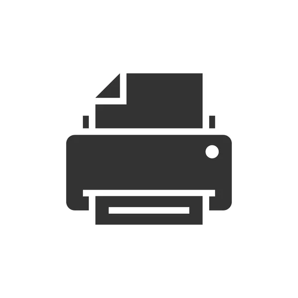 Impresora icono negro — Vector de stock