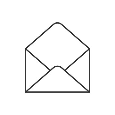 Boş zarf anahat simgesi