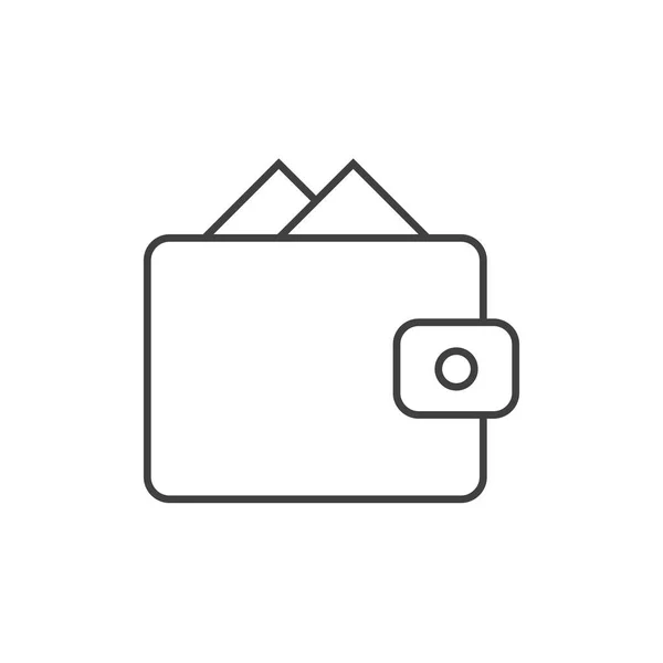 Plånbok disposition ikonen — Stock vektor
