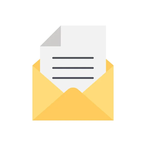 Platte e-mailpictogram — Stockvector