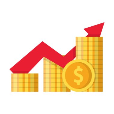 Sikke ve büyüyen grafik yığını