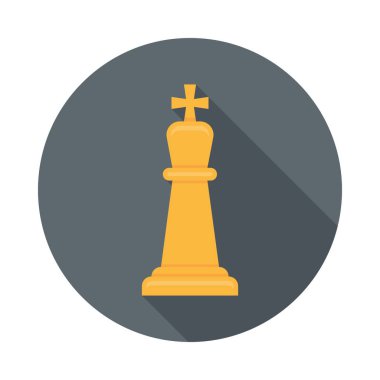 Satranç düz simge Kral