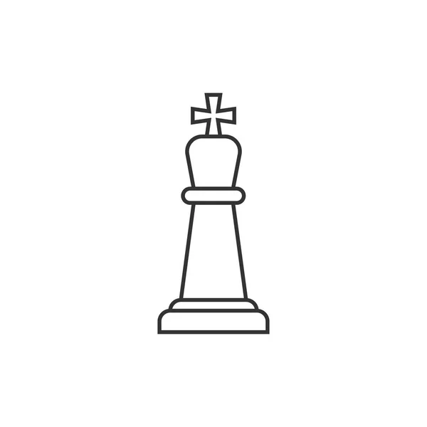 国际象棋王圆形图标 — 图库矢量图片