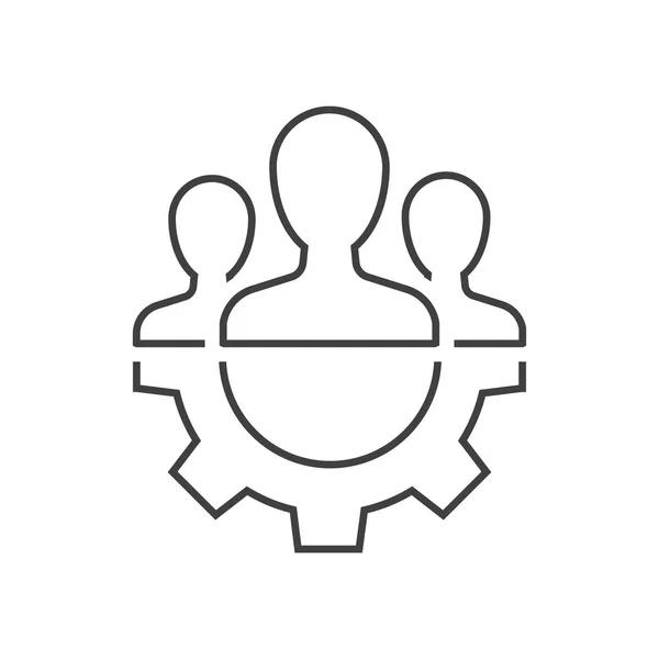 Teamwork management icon — Stock Vector