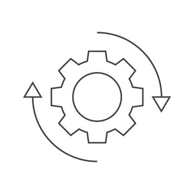 Dişli döndürme simgesi