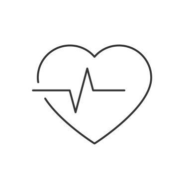 Beyaz arka planda sinyal çizgisi simgesi. Kullanılabilir kontur