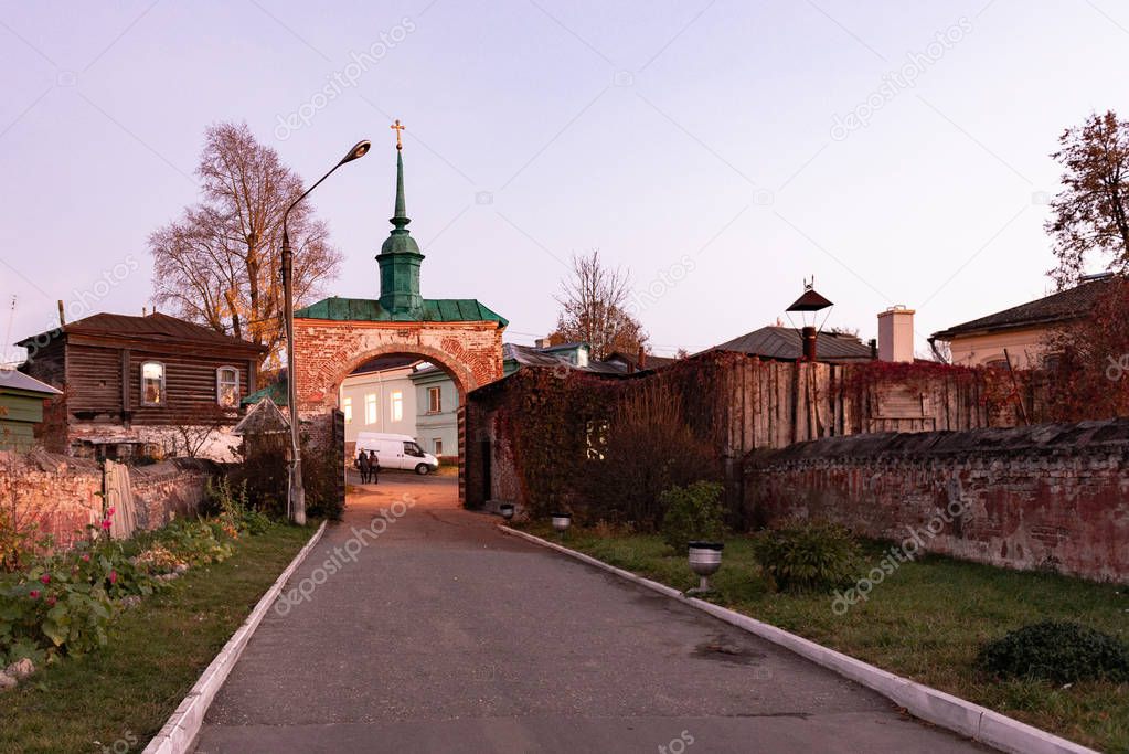 Gate to Mozhaisk Kremlin. 