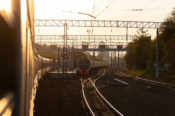 Una locomotora eléctrica . — Foto de Stock