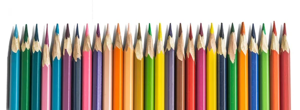 Seria Kredki Kredki Rysowania Gotowy Ołówki Ręczne Ostrzenie Wiele Kolorowe — Zdjęcie stockowe