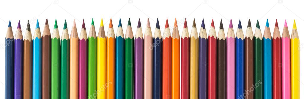 a series of colored pencils, pencils for drawing, ready pencils, manual sharpening, many colored pencils, drawing with pencils, wooden pencils