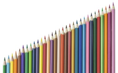 renkli kalemler, kalem çizim, hazır kalemler, manuel netlik için bir dizi birçok ile kalemler, ahşap kalem çizim kalemleri, renkli