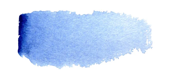 Mancha Rectangular Azul Con Borde Oscuro Mancha Acuarela Sobre Fondo Imagen de stock