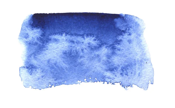 Négyzet Alakú Foltot Foltok Kék Akvarell Akvarell Hatás — Stock Fotó