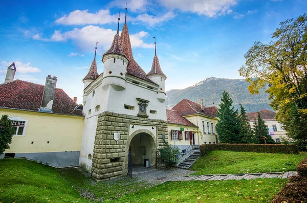 Brama Katarzyny Starym Mieście Brasov Transylwania Rumunia Brama Ecaterina Została — Zdjęcie stockowe