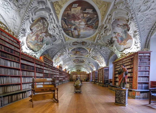 Praga República Checa Dezembro 2019 Biblioteca Mosteiro Strahov Strahovsky Klaster — Fotografia de Stock