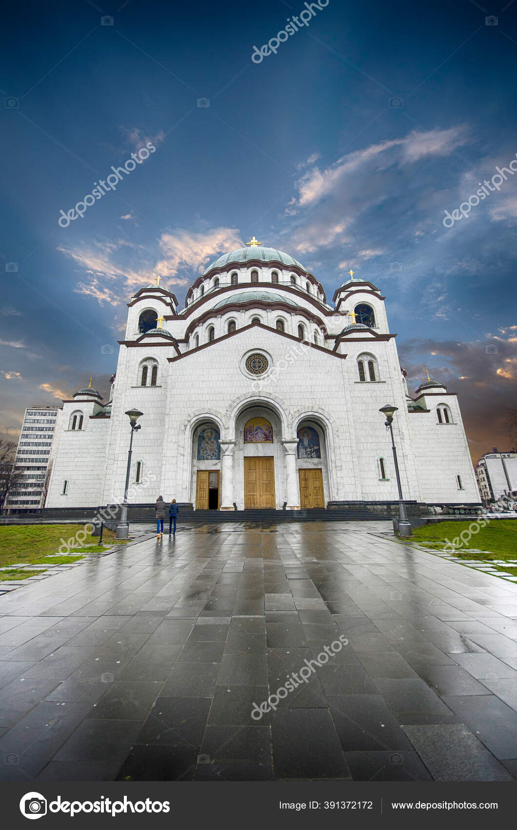 Saint Sava Cathedral Center Belgrade Serbia Largest Serbian Orthodox