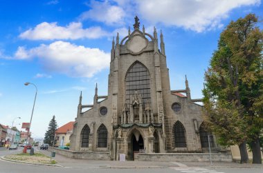 Kutna Hora, Çek Cumhuriyeti - 03.10.2019: Sedlec, Kutna Hora 'daki Leydimizin Varsayımının Katedrali