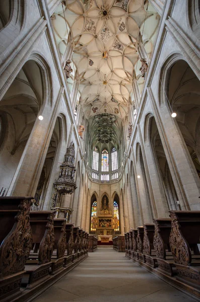 Kutna Hora Tjeckien Augusti 2019 Interior Church Saint Barbara Svata — Stockfoto