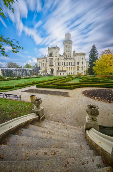 Hluboka Nad Vltavou Tschechische Republik 2019 Schönes Renaissanceschloss Hluboka Ist — Stockfoto