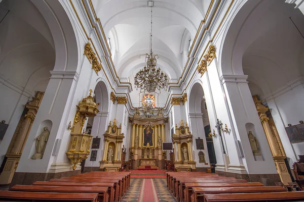 Varsó Lengyelország 2019 Március Szentlélek Templomának Belső Látképe Varsóban Templom — Stock Fotó
