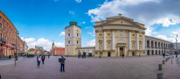 Varsovie Pologne 2019 Avril Panorama Quartier Historique Vieille Ville Varsovie — Photo