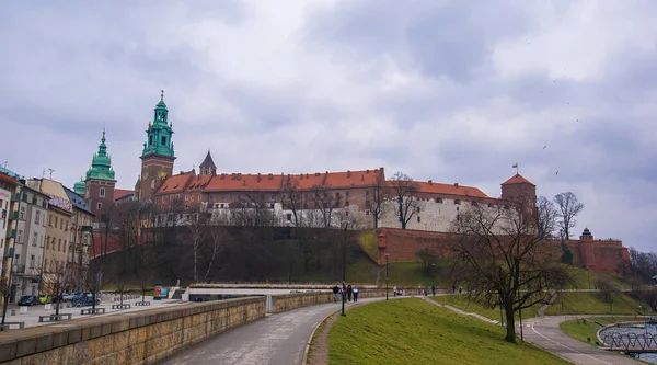 Кракоу Польща Замок Вавель Сайт Всесвітньої Спадщини Юнеско Побудований Наказом — стокове фото