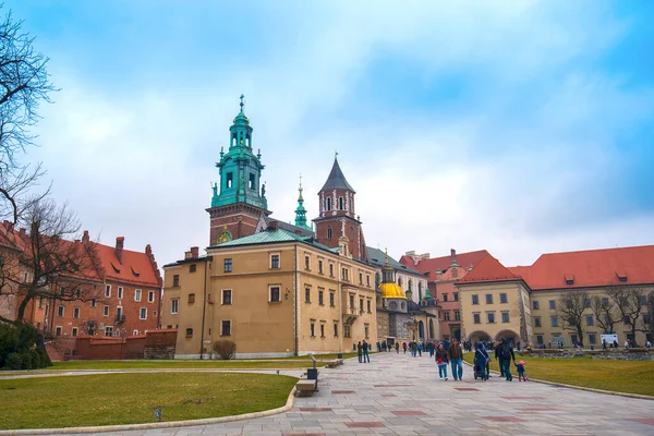 Krakow Polonia Castello Wawel Patrimonio Mondiale Dell Unesco Stato Costruito — Foto Stock