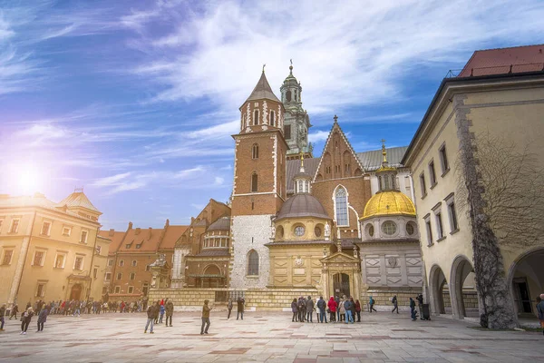 Krakow Polonia Castello Wawel Patrimonio Mondiale Dell Unesco Stato Costruito — Foto Stock
