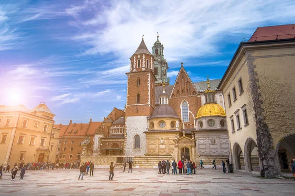 Krakow Polonia Castello Wawel Patrimonio Mondiale Dell Unesco Stato Costruito — Foto Stock