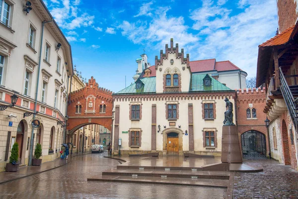 Cracovia Polonia Aprile 2019 Vicolo Della Principessa Chartoryski Una Piccola — Foto Stock