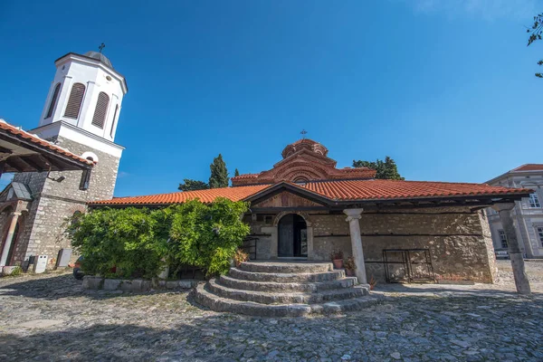 Ohri Makedonya Ağustos 2019 Peribleptos Kutsal Anası Kilisesi Saint Bogorodica — Stok fotoğraf