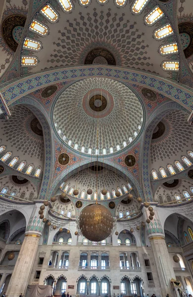 Ankara Turkey October 2019 Interior View Kocatepe Mosque Kocatepe Cami — Stock Photo, Image