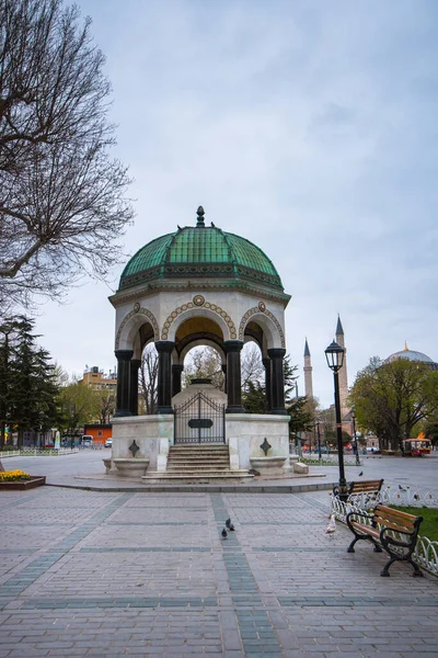 Istanbul Turkey June 2019 German Fountain Sultanahmet Square Ancient Hippodrome — Stock Photo, Image