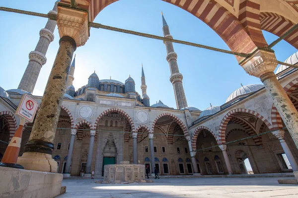 Edirne Türkei Juni 2019 Hof Der Selimiye Moschee Edirne Türkei — Stockfoto