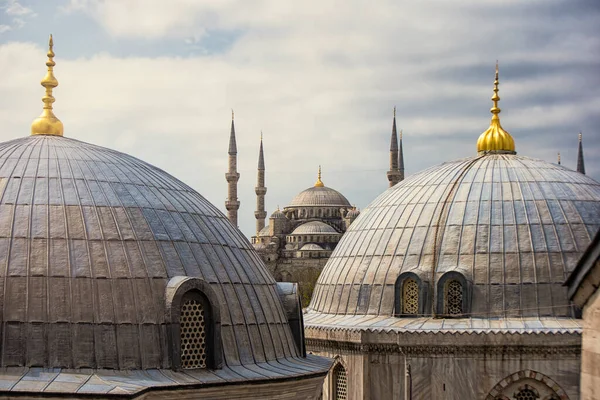 Utsikt Över Den Berömda Sultanahmet Imperial Mosque Sultan Ahmet Cami — Stockfoto