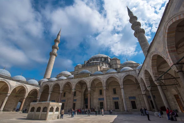 Mešita Suleymaniye Osmanská Imperiální Mešita Istanbulu Turecku Největší Mešita Městě — Stock fotografie