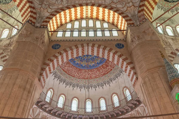 Edirne Turquia Abril 2019 Interior Mesquita Selimiye Edirne Turquia Mesquita — Fotografia de Stock