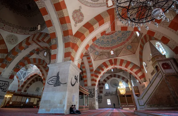 Edirne Turchia Maggio 2019 Interno Della Vecchia Moschea Turco Eski — Foto Stock