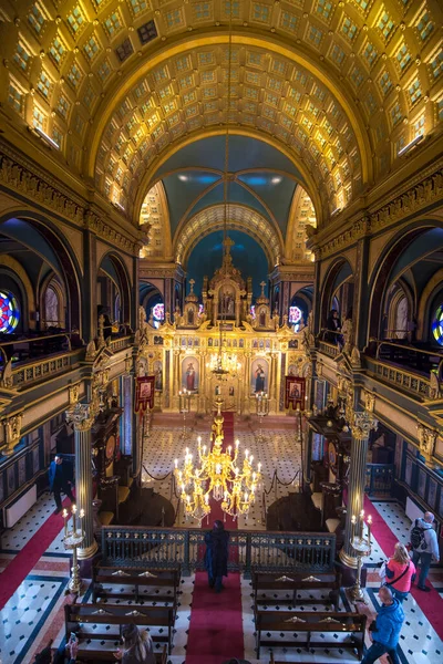 Istanbul Turkey 2019 Inredning Bulgariska Stephen Stefan Kyrkan Ortodox Kyrka — Stockfoto